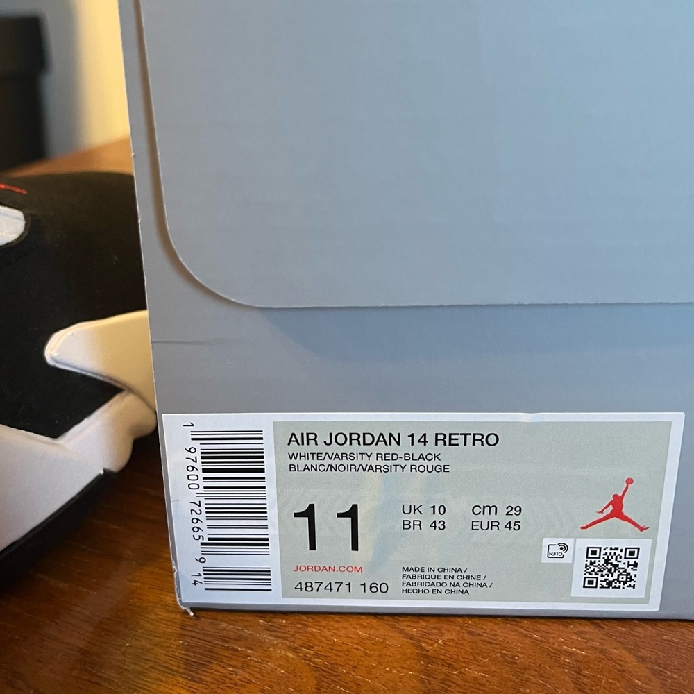 JORDAN Retro 14 Black Toe - Picture 11 of 11